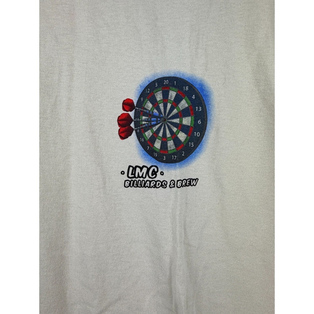 Loser Machine Mens T Shirt Size Small Cream Dive Bar Darts Beer Graphic Tee - Picture 3 of 8